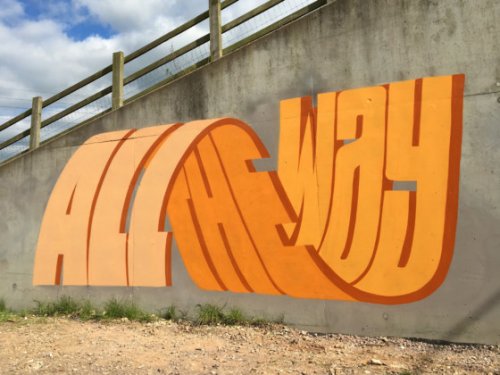 Выразительные складки, извилины и узлы из слов в работах граффити-художника Pref (14 фото)