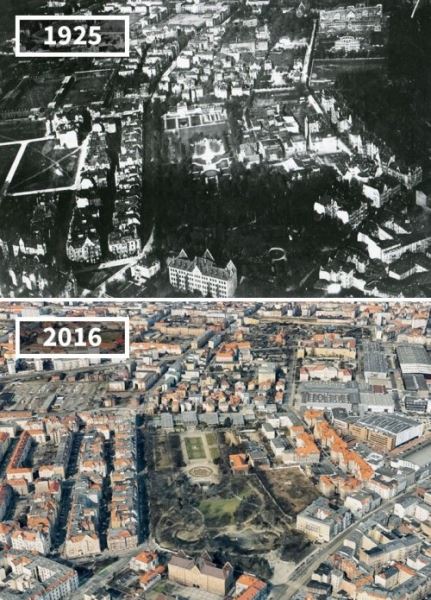 Фотографии "до и после", показывающие, как с течением времени изменился мир (26 фото)