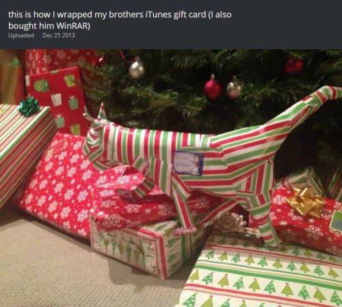 Интернет-пользователи показывают, как маскируют рождественские подарки (8 фото)