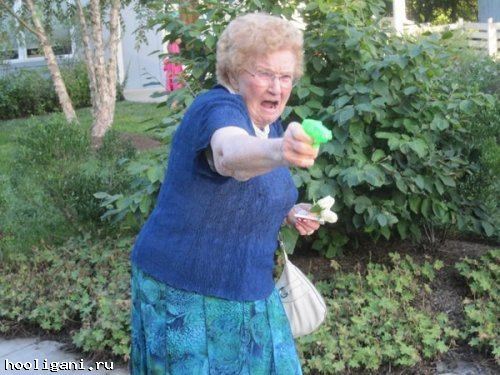 <br />
				Фотожабы на бабушку с пистолетом (15 фото)<br />
							